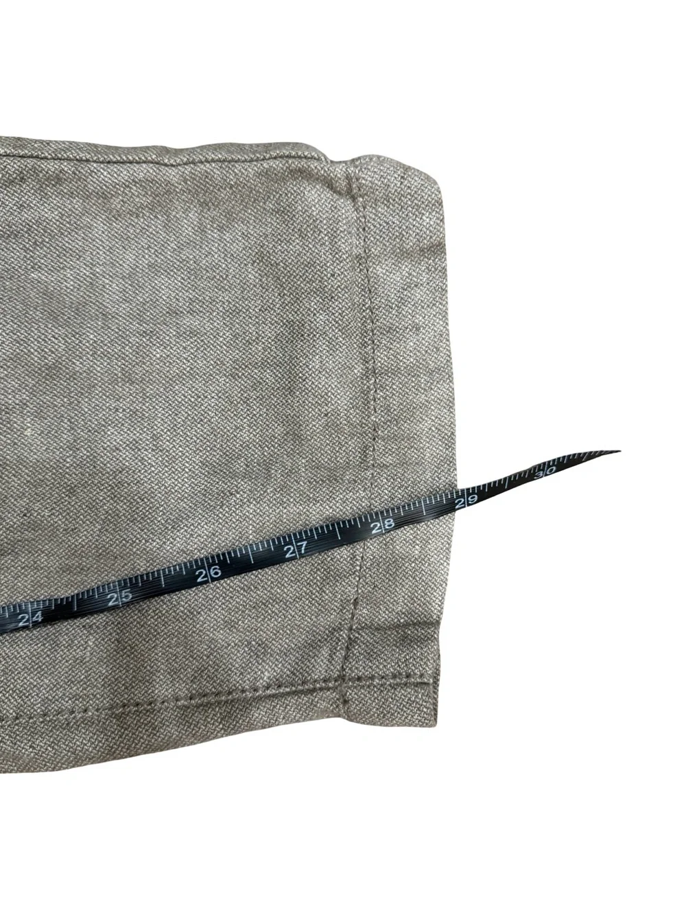 🌿 Banana Republic Men's Athletic Fit Linen Blend Pants‎ Feather Taupe 36x29